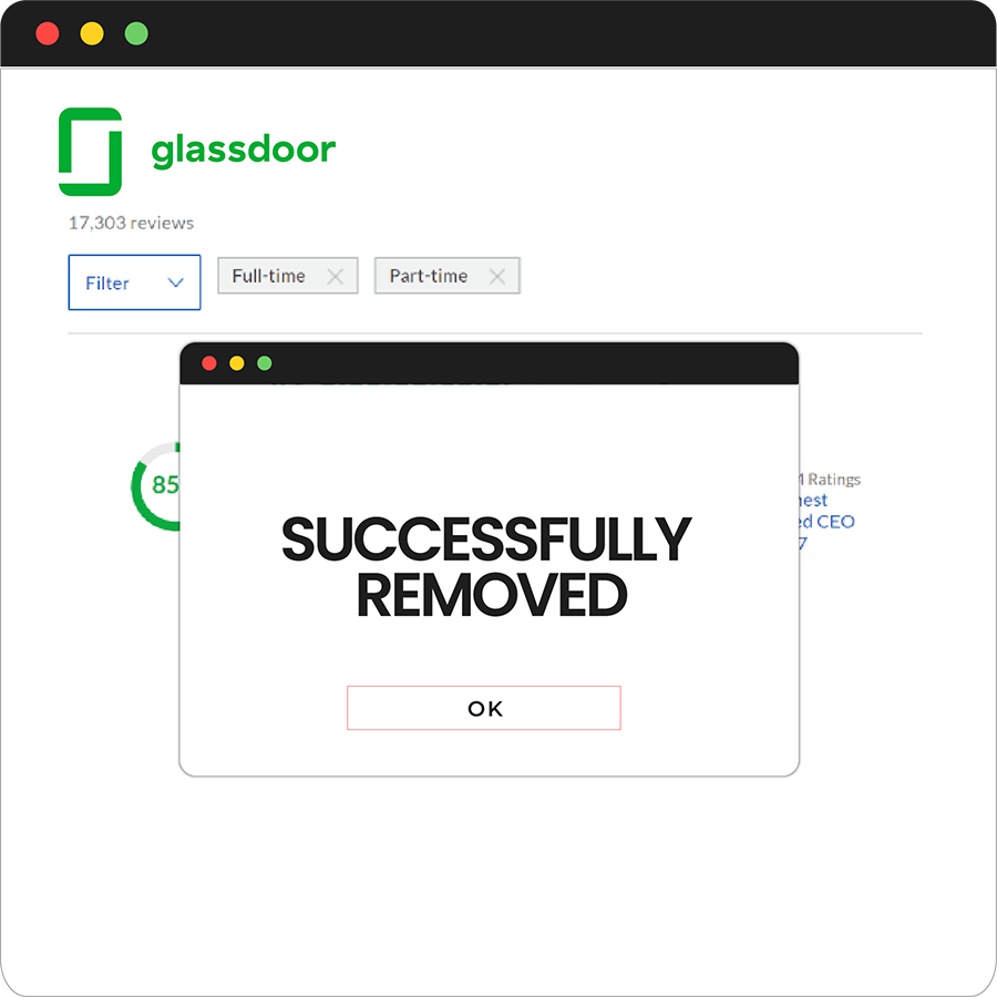 Glassdoor removal services